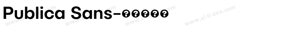 Publica Sans字体转换